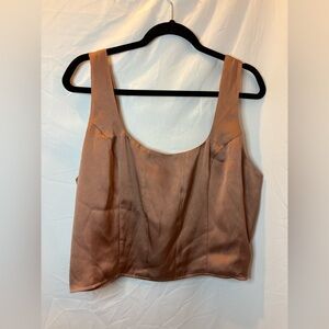Express Tan Sleeveless Top